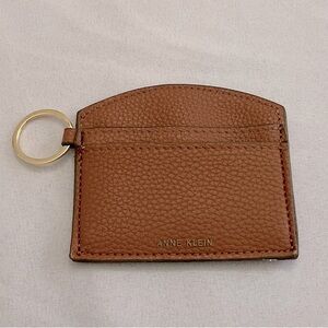💫 Anne Klein Brown Faux Leather Alligator Keychain Wallet